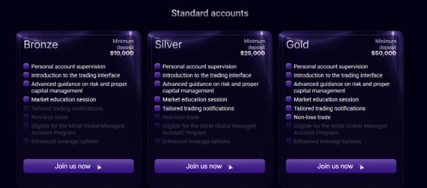Standard Accounts