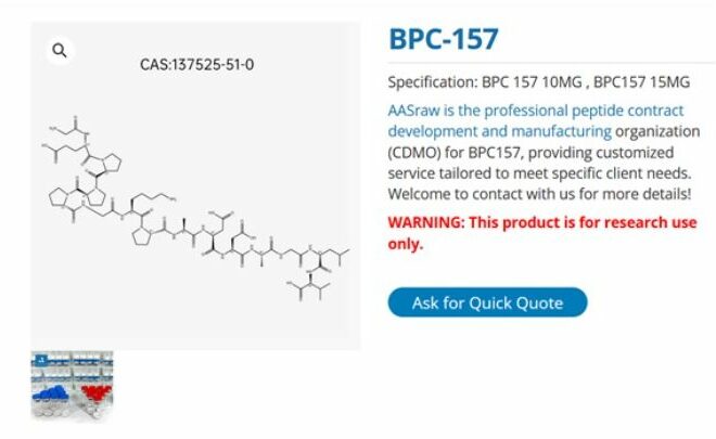 Discover the Healing Power of BPC-157 with AASraw