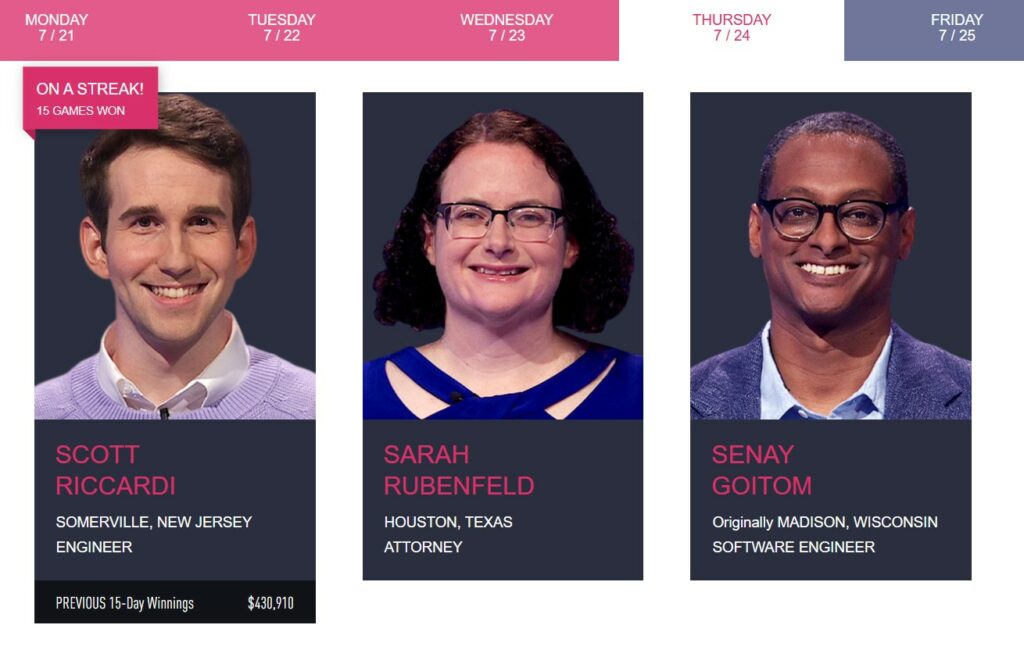 Sarah Rubenfeld Jeopardy