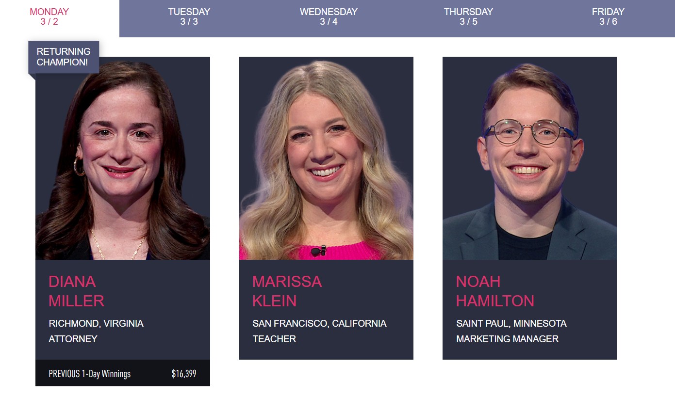 Marissa Klein Jeopardy