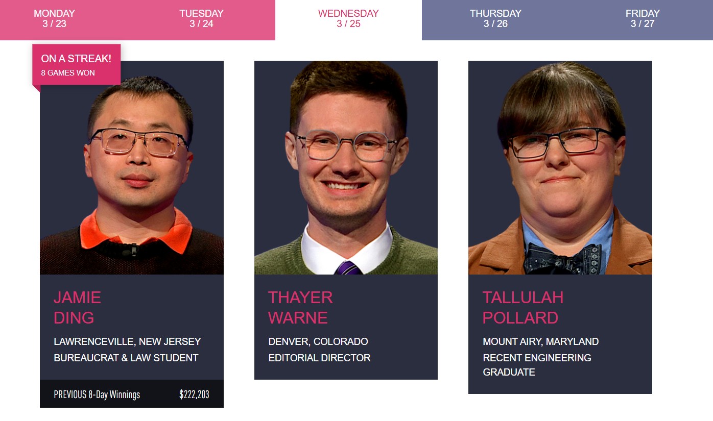 Tallulah Pollard Jeopardy