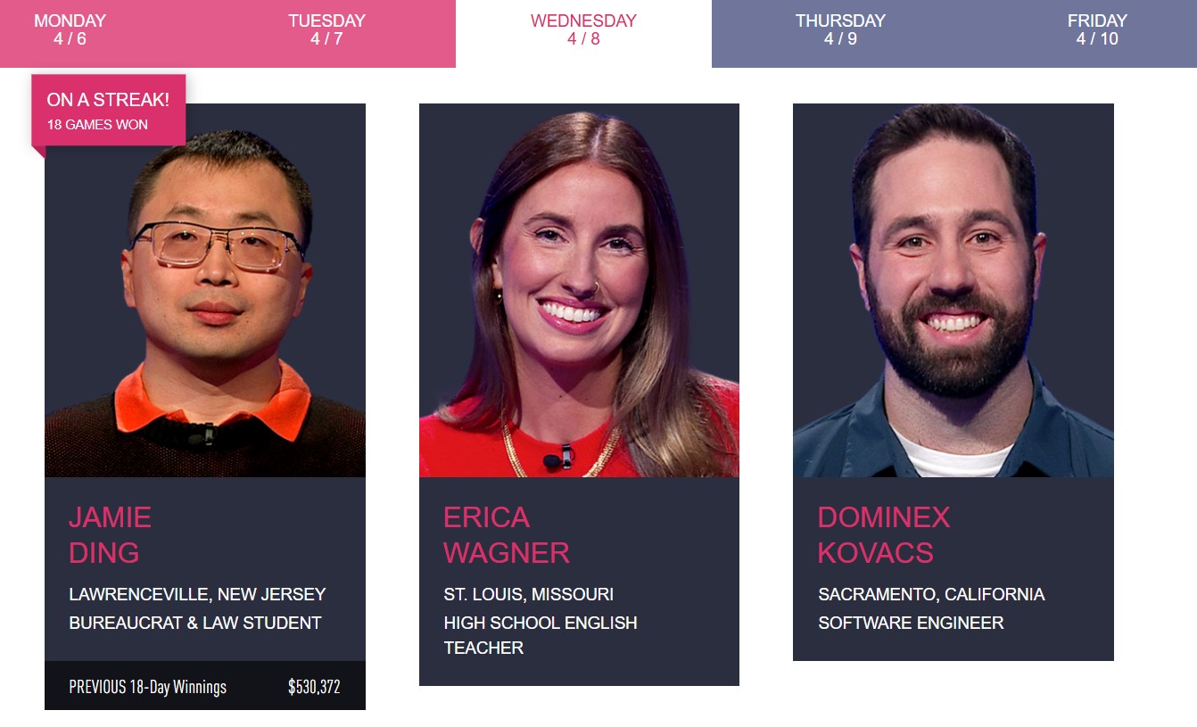 Erica Wagner Jeopardy