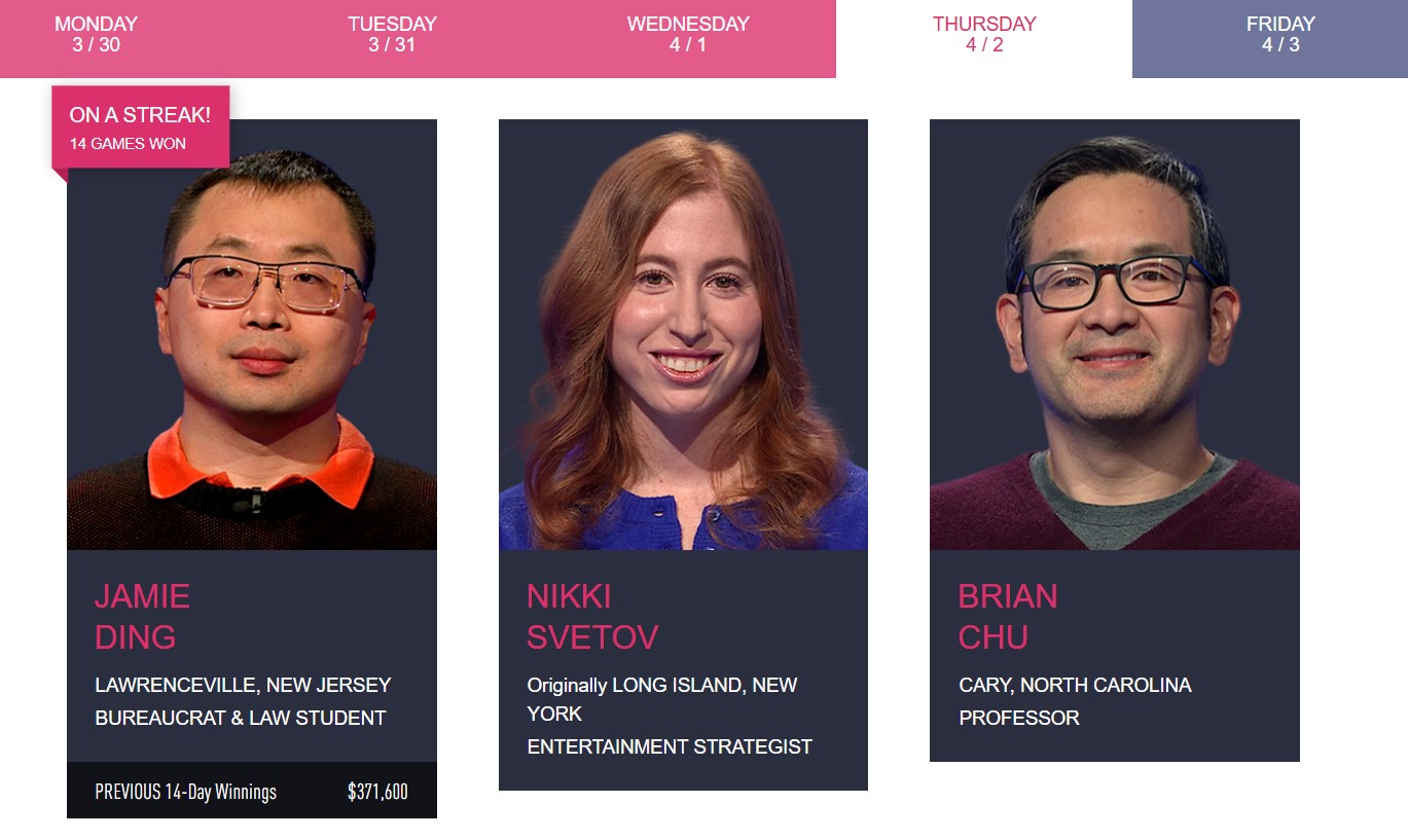 Nikki Svetov Jeopardy